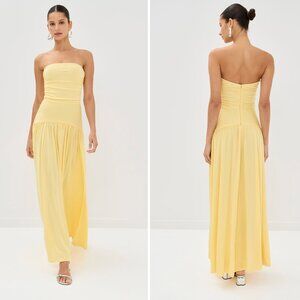 STAUD Mariana Dress in Yellow